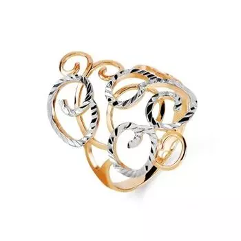 Кольцо из красного золота Линии Любви