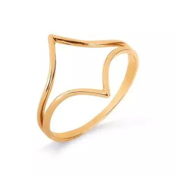 Кольцо из красного золота Линии Любви