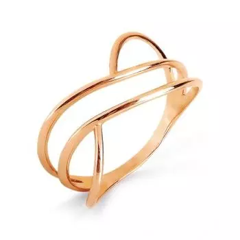 Кольцо из красного золота Линии Любви