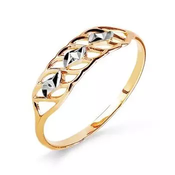 Кольцо из красного золота Линии Любви