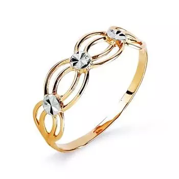 Кольцо из красного золота Линии Любви