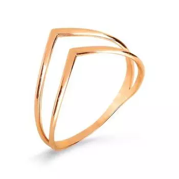 Кольцо из красного золота Линии Любви