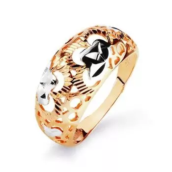 Кольцо из красного золота Линии Любви