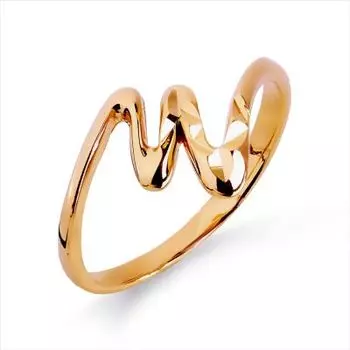 Кольцо из красного золота Линии Любви