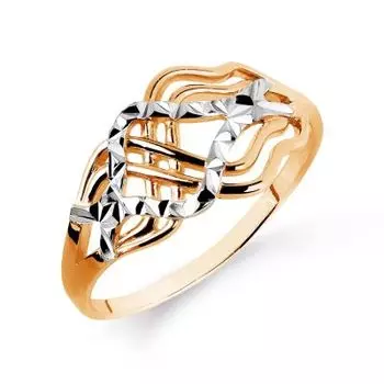 Кольцо из красного золота Линии Любви
