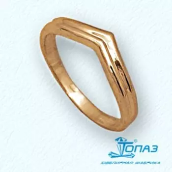 Кольцо из красного золота Линии Любви
