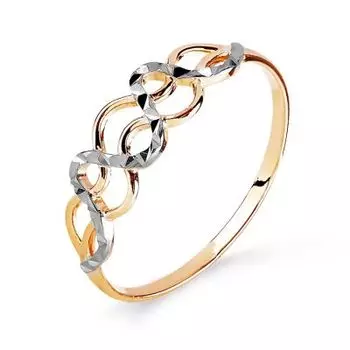 Кольцо из красного золота Линии Любви