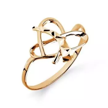 Кольцо из красного золота Линии Любви