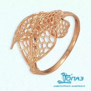 Кольцо из красного золота Линии Любви