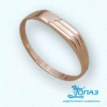 Кольцо из красного золота Линии Любви
