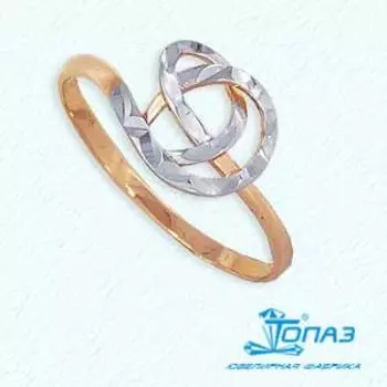 Кольцо из красного золота Линии Любви