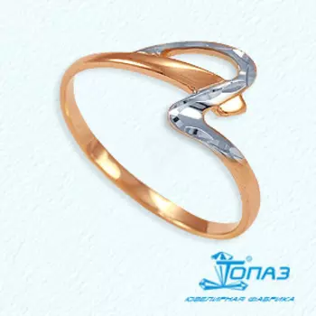 Кольцо из красного золота Линии Любви
