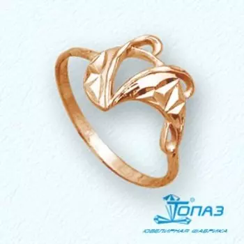Кольцо из красного золота Линии Любви