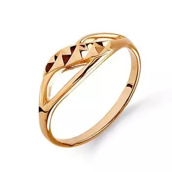 Кольцо из красного золота Линии Любви