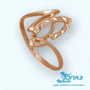 Кольцо из красного золота Линии Любви