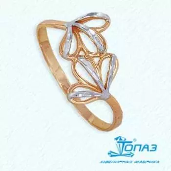 Кольцо из красного золота Линии Любви