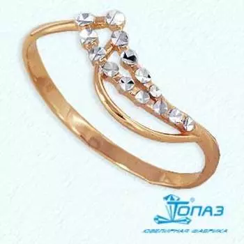 Кольцо из красного золота Линии Любви