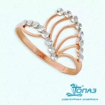 Кольцо из красного золота Линии Любви