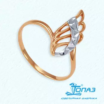 Кольцо из красного золота Линии Любви