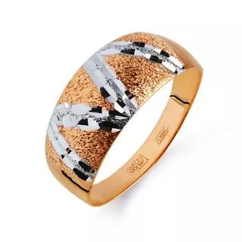 Кольцо из красного золота Линии Любви