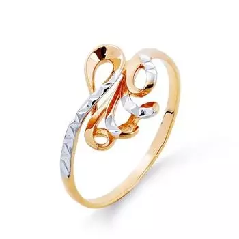 Кольцо из красного золота Линии Любви