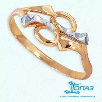 Кольцо из красного золота Линии Любви