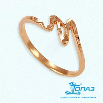 Кольцо из красного золота Линии Любви