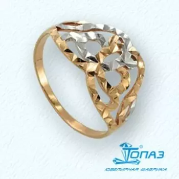 Кольцо из красного золота Линии Любви