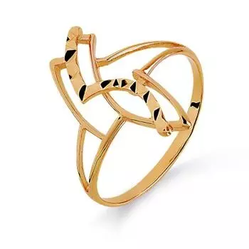 Кольцо из красного золота Линии Любви