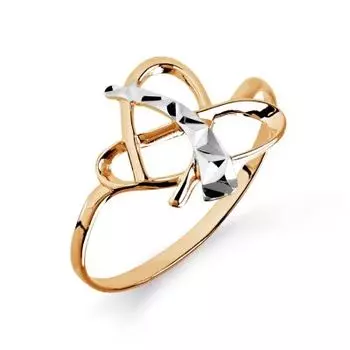 Кольцо из красного золота Линии Любви