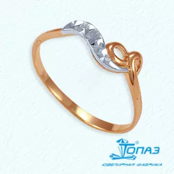 Кольцо из красного золота Линии Любви