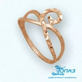 Кольцо из красного золота Линии Любви