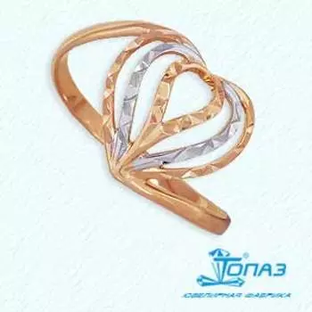 Кольцо из красного золота Линии Любви