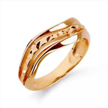 Кольцо из красного золота Линии Любви