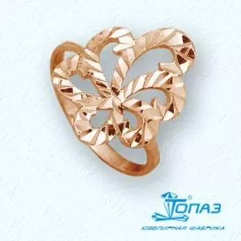 Кольцо из красного золота Линии Любви