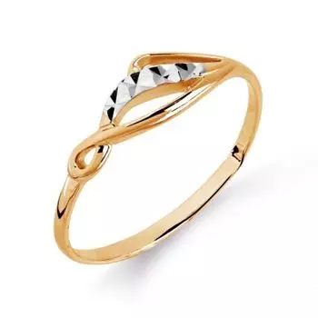 Кольцо из красного золота Линии Любви