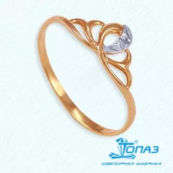 Кольцо из красного золота Линии Любви