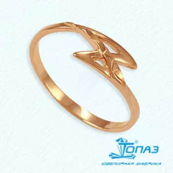 Кольцо из красного золота Линии Любви