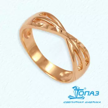 Кольцо из красного золота Линии Любви