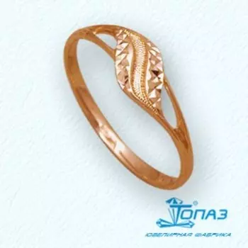 Кольцо из красного золота Линии Любви