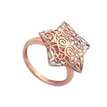 Кольцо из красного золота Линии Любви