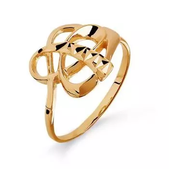 Кольцо из красного золота Линии Любви