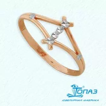 Кольцо из красного золота Линии Любви