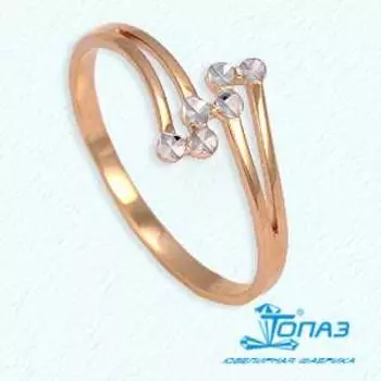 Кольцо из красного золота Линии Любви