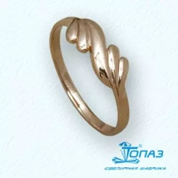Кольцо из красного золота Линии Любви