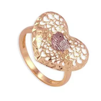 Кольцо из красного золота Линии Любви