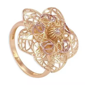 Кольцо из красного золота Линии Любви