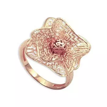 Кольцо из красного золота Линии Любви