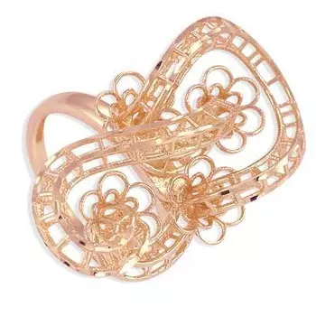 Кольцо из красного золота Линии Любви