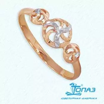 Кольцо из красного золота Линии Любви